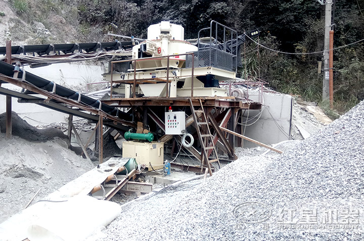 制砂設備現場實拍，可在線咨詢單臺設備或生產線報價