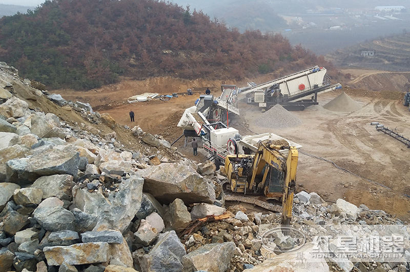 湖南移動小型碎石機生產作業現場，可就近安排參觀